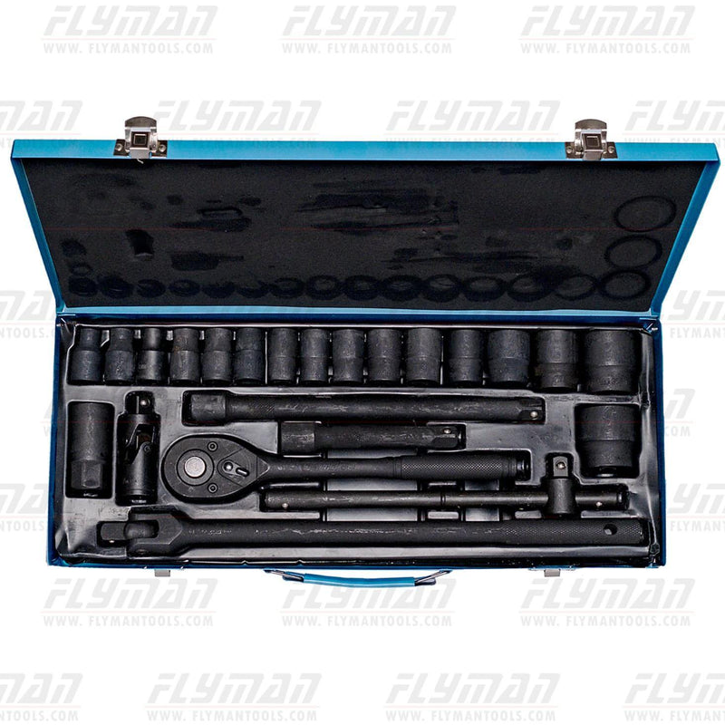 Flyman® Socket Set 24pcs 1/2 Drive (8mm-32mm)